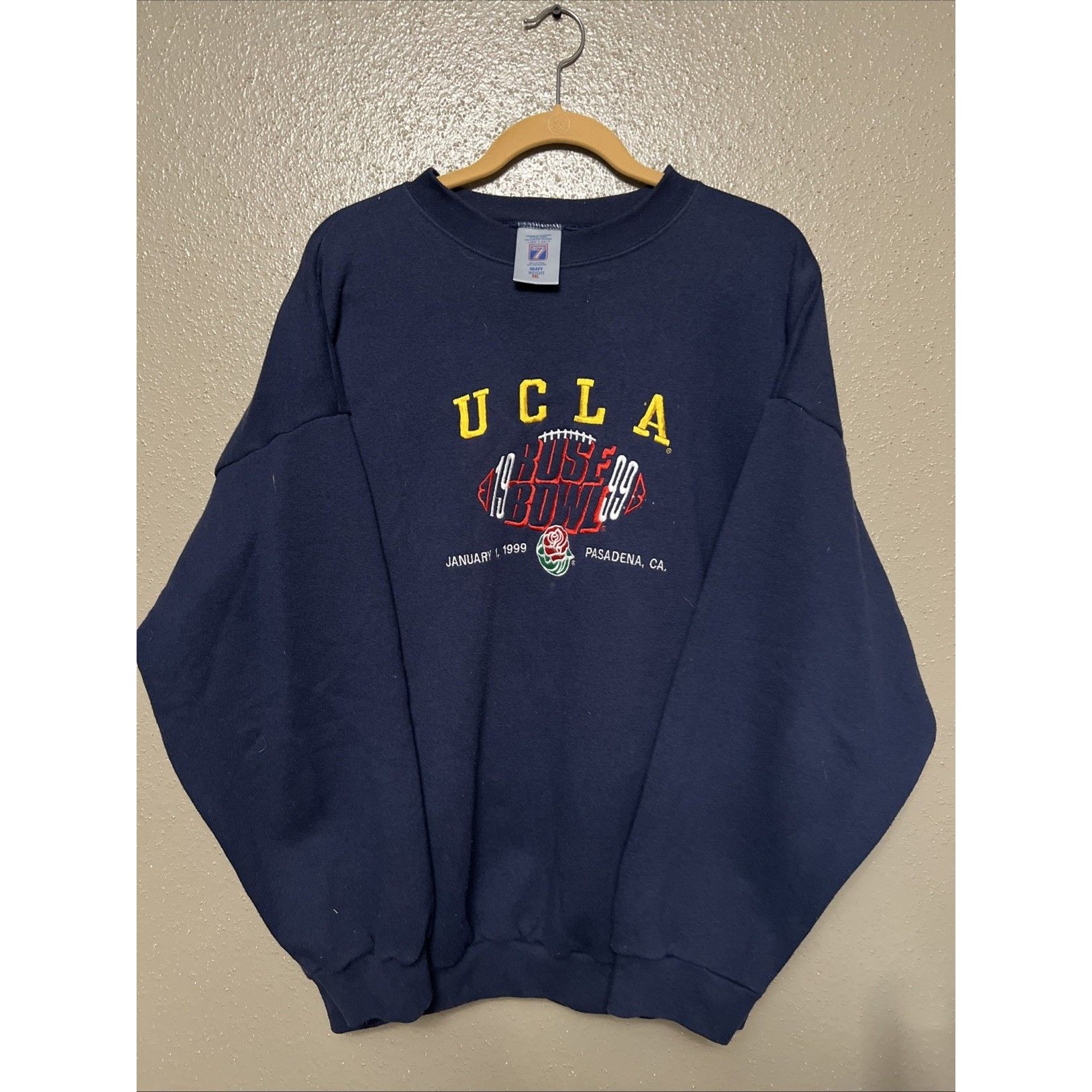Vintage Ucla Rose Bowl 1999 Logo 7 Sweatshirt Xxl Ncaa Football College